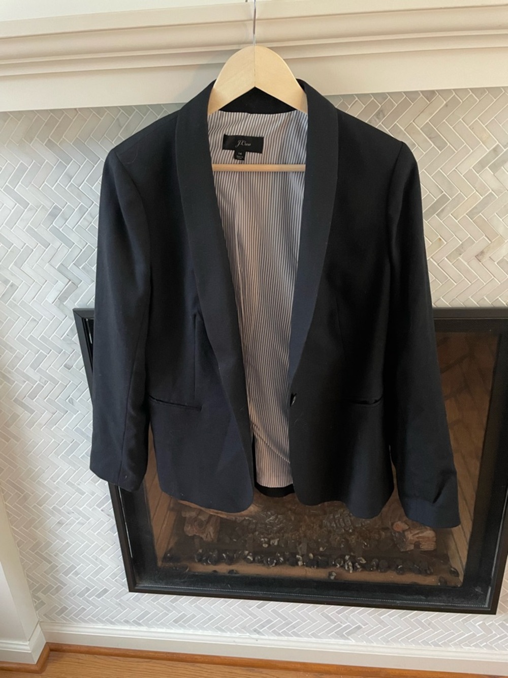 J. Crew Black Shawl Collar Blazer